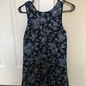 Blue print dress